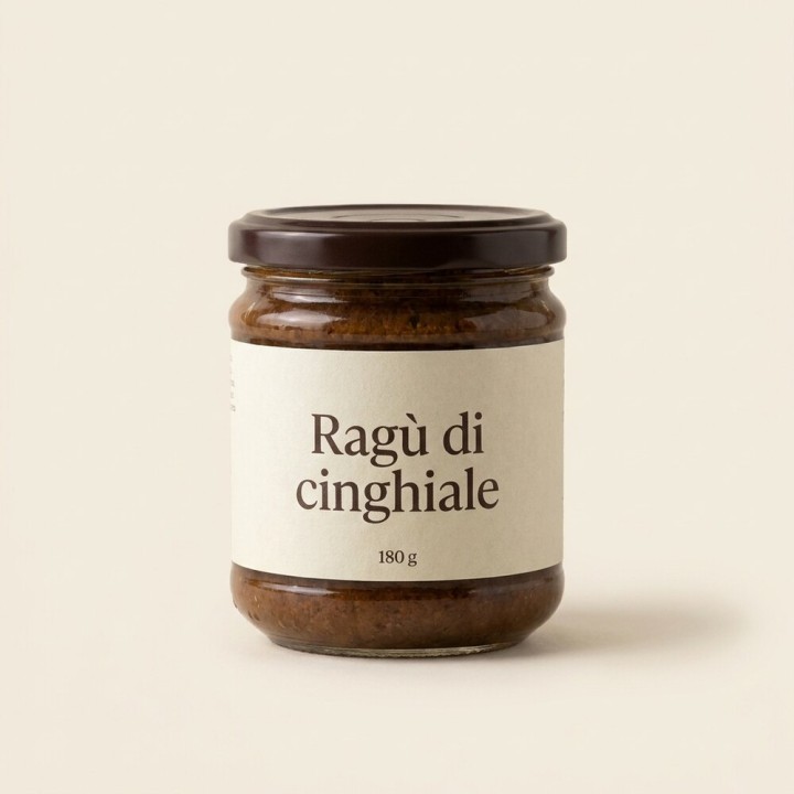 Ragù di cinghiale, vasetto 180 g
