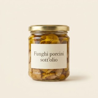 Funghi porcini sott'olio, vaso 280 g