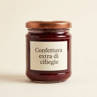 Confettura extra di ciliegie, vasetto 340 g