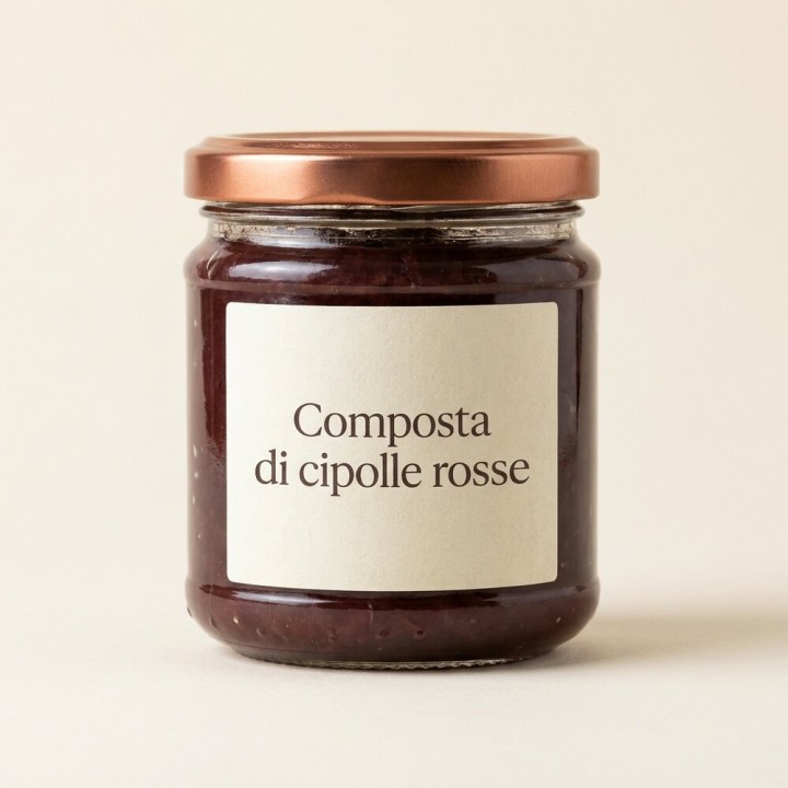 Composta di cipolle rosse, vasetto 220 g