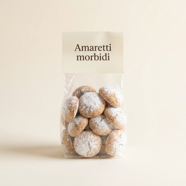 Amaretti morbidi, sacchetto 250 g