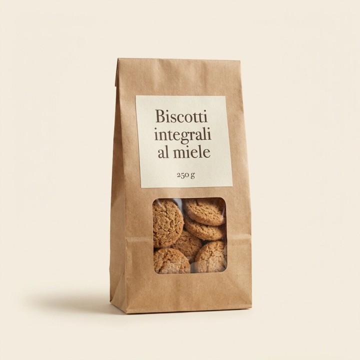 Biscotti integrali al miele, scatola 500 g