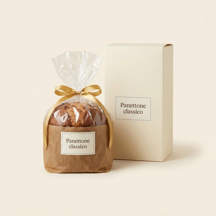 Panettone classico a lievitazione naturale, 1 kg in scatola