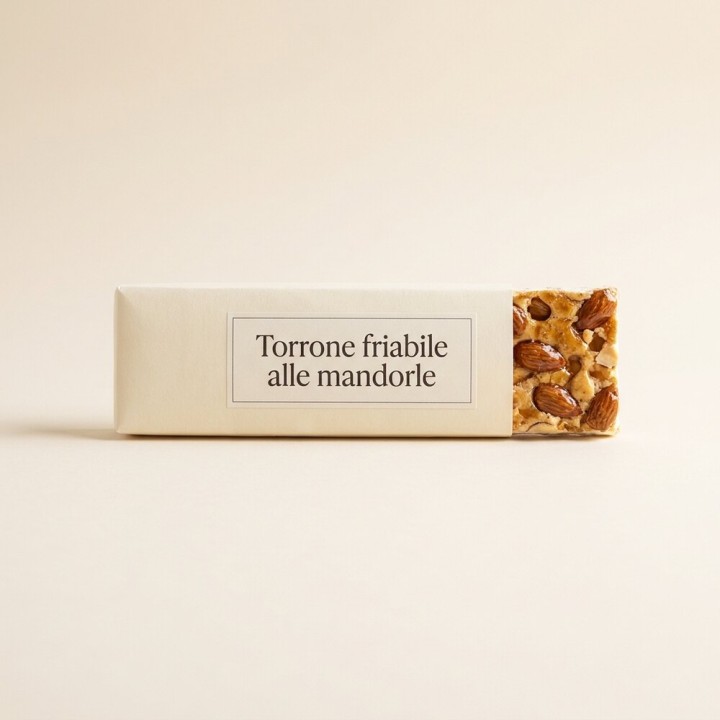 Torrone friabile alle mandorle, confezione 300 g