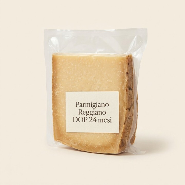 Parmigiano Reggiano DOP 24 mesi, spicchio 500 g sottovuoto