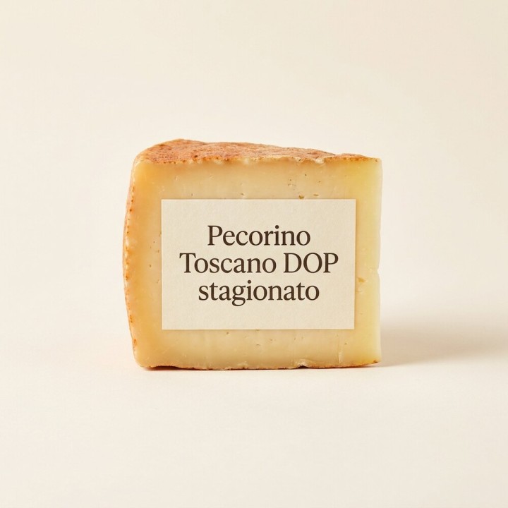 Pecorino Toscano DOP stagionato, spicchio 500 g sottovuoto