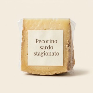 Pecorino sardo stagionato, spicchio 500 g sottovuoto