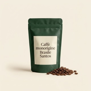 Caffè monorigine Brasile Santos, in grani 250 g