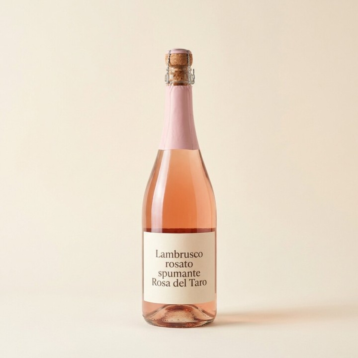 Lambrusco rosato spumante Emilia IGT «Rosa del Taro», bottiglia 0,75 l