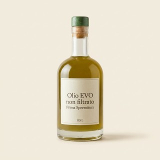 Olio extravergine di oliva italiano non filtrato «Prima Spremitura», bottiglia 1 l
