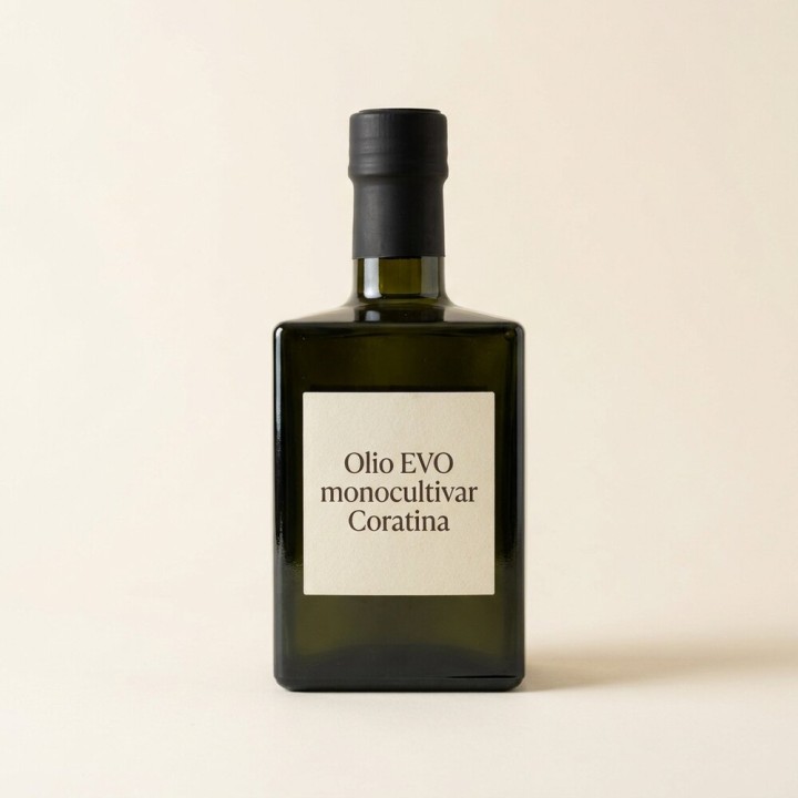 Olio extravergine di oliva monocultivar Coratina, bottiglia 1 l