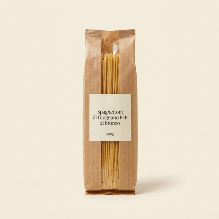 Spaghettoni di Gragnano IGP trafilati al bronzo, pacco 1 kg