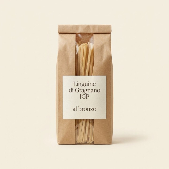 Linguine di Gragnano IGP trafilate al bronzo, sacco 3 kg per la ristorazione