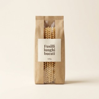 Fusilli lunghi bucati di semola, pacco 500 g