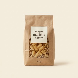 Mezze maniche rigate di semola, sacco 3 kg per la ristorazione